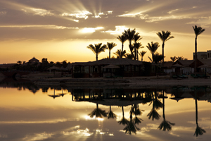 A susnet in El Gouna